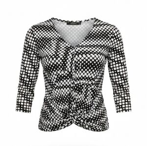 Cable & Gauge Monochrome Patterned Top
